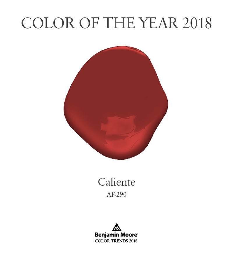 Benjamin Moore’s Color of the Year 2018 - Caliente AF-290