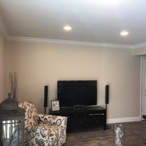 Edgecomb Gray Matte Finish by Benjamin Moore Paints Living Room