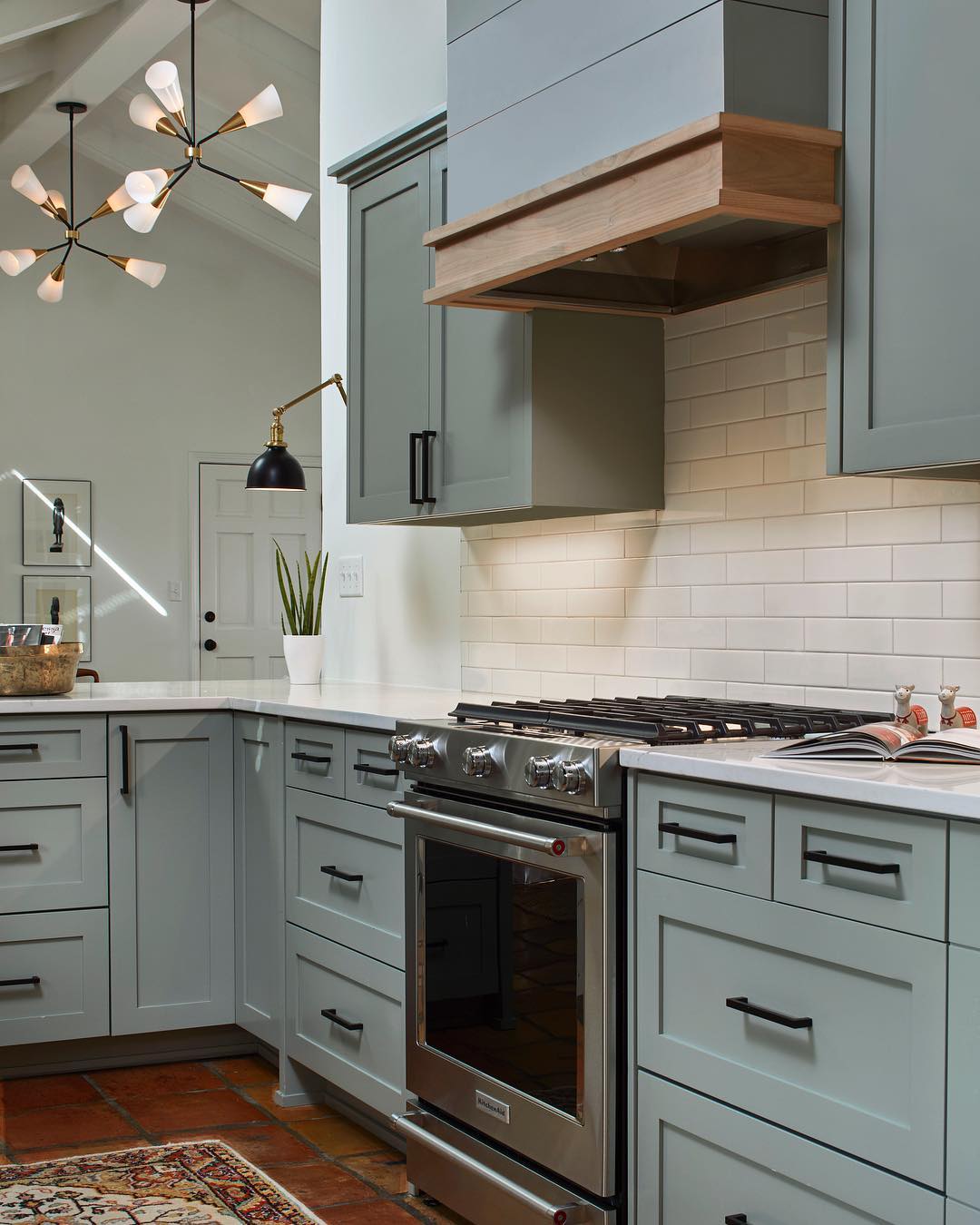 Stunning Handmade Island Cabinetry Painted In Farrow And Ball