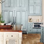 French Country Kitchen in Blue Color Scheme