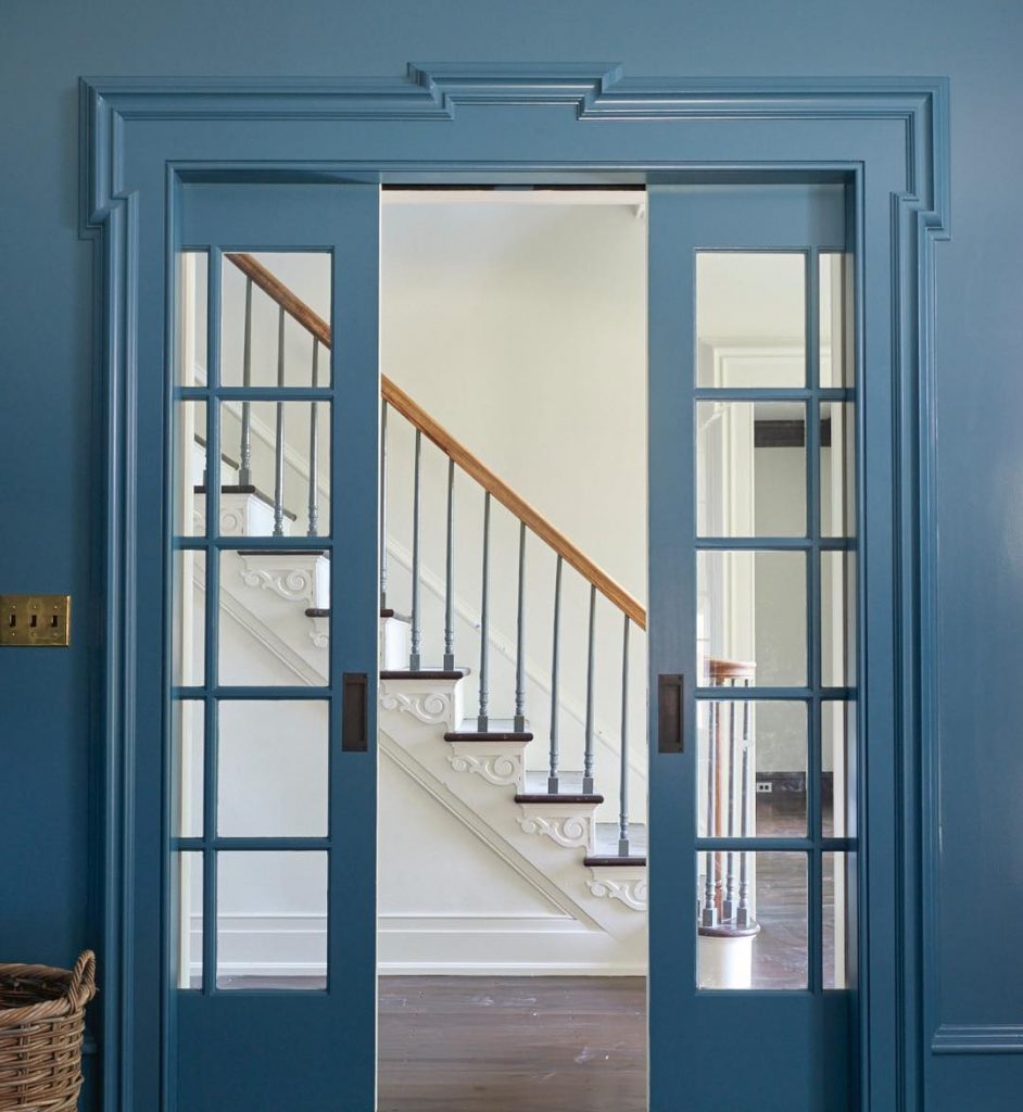 Benjamin Moore Bella Blue. Painted Walls Interior Blue Paint Color Scheme