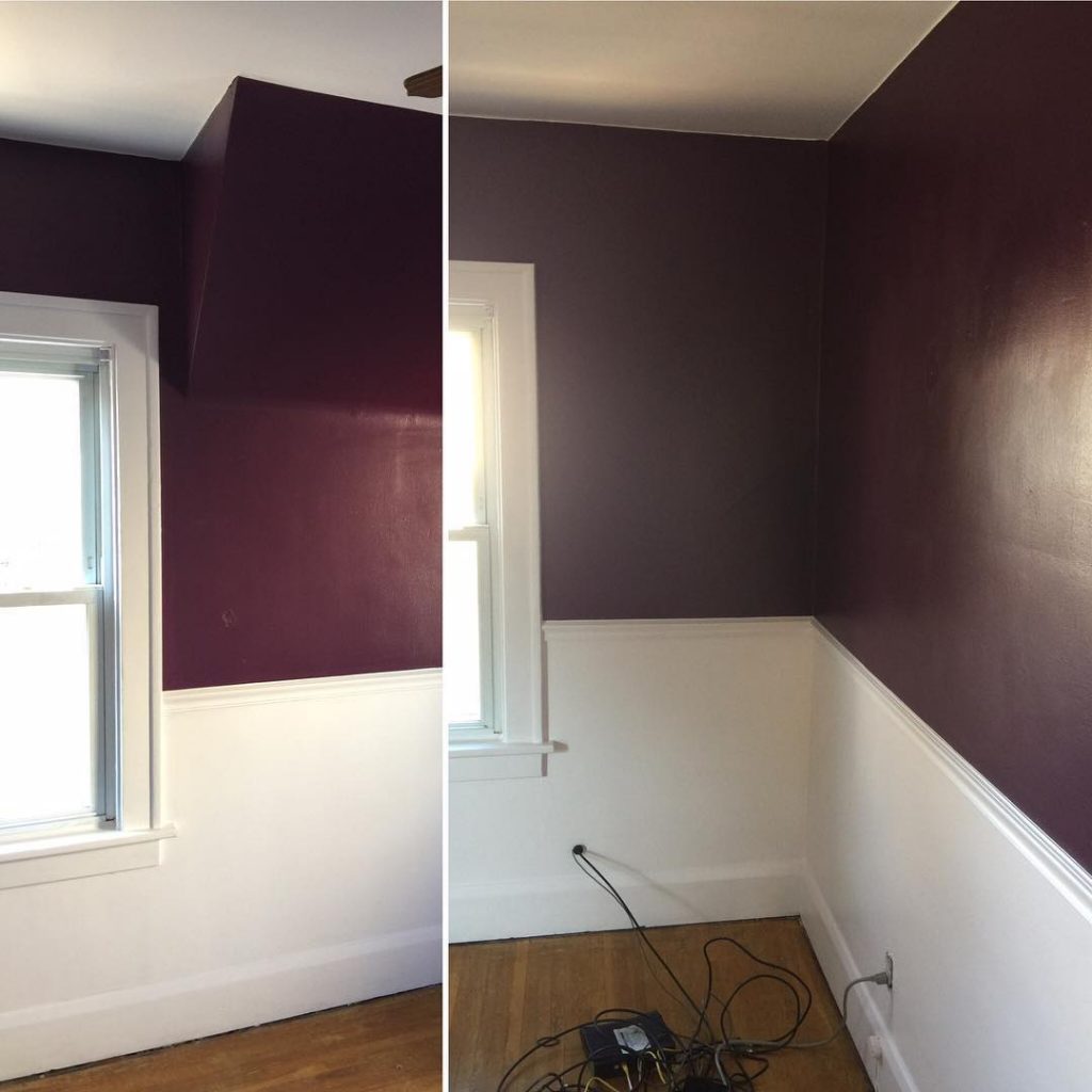 Benjamin Moore Autumn Purple Painted Walls