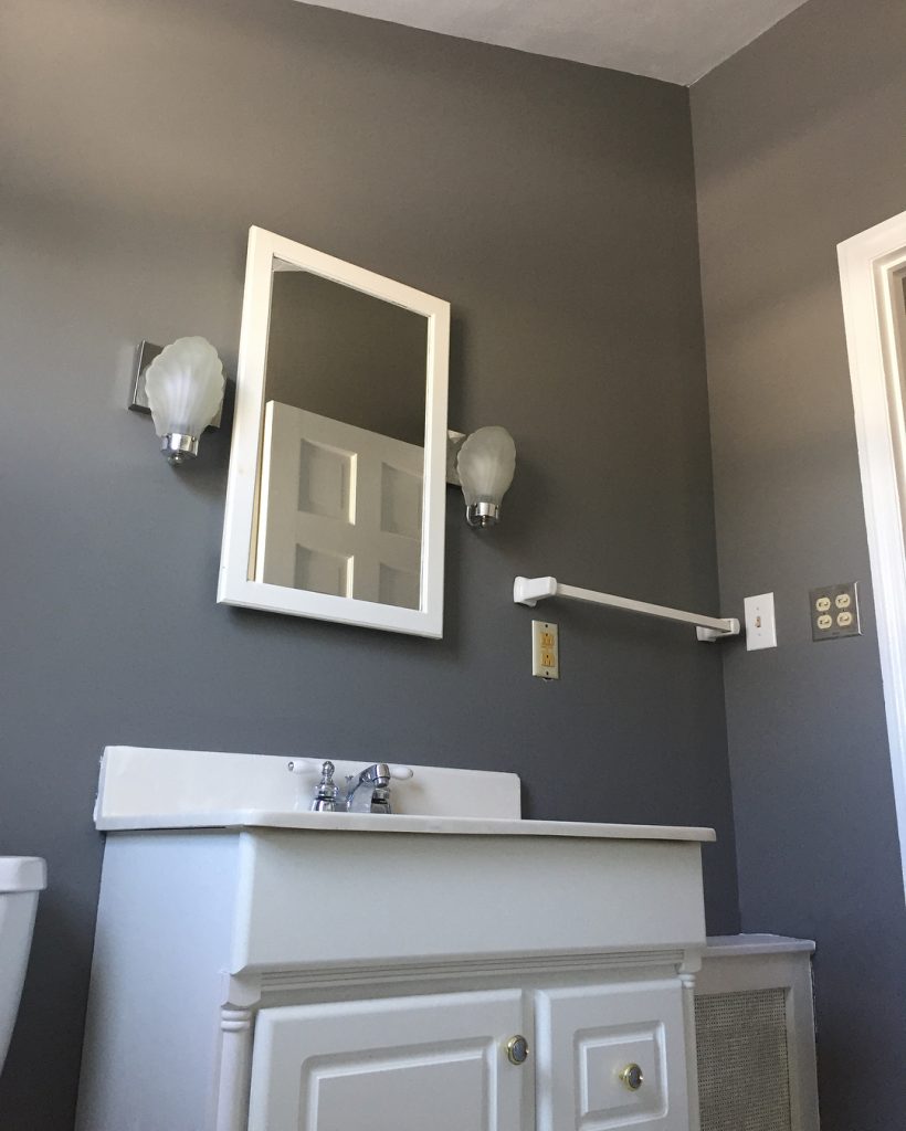 Benjamin Moore Chelsea Gray Bathroom Walls Paint Color