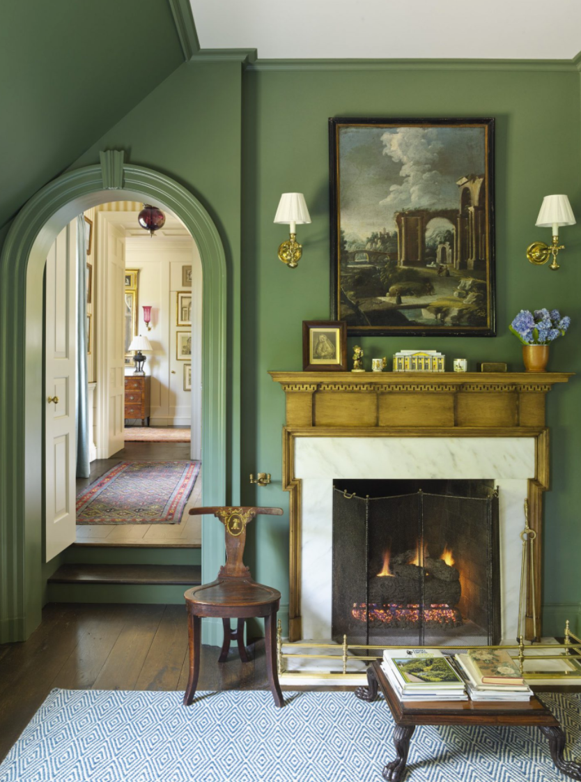 Benjamin Moore Cushing Green Paint Color Schemes