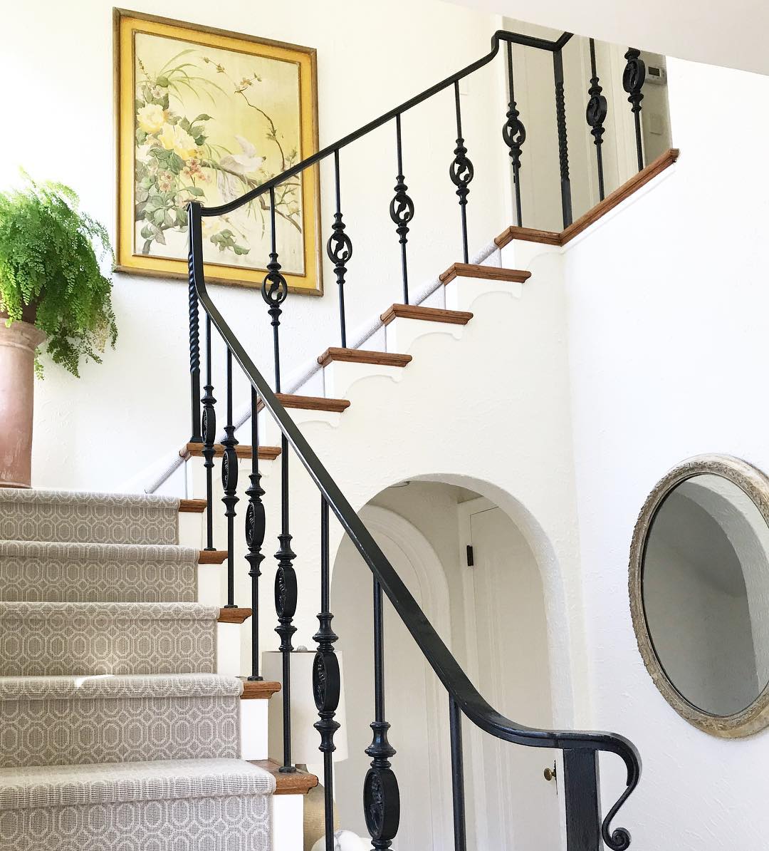 Benjamin Moore Simply White Paint Color Schemes Staircase