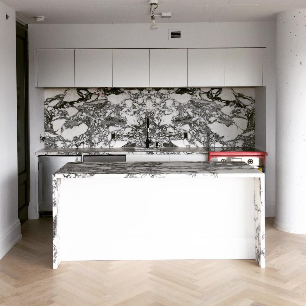 Black and White Marble Kitchen - Interiors By Color