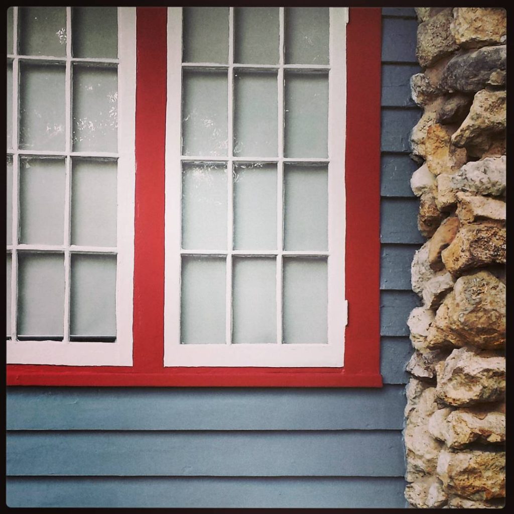 Blue exterior paint color in Sherwin Williams Bracing Blue