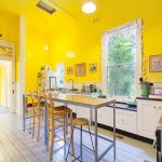 Bright Cheery Yellow Painted Kitchen Yellow paint color scheme