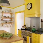 Farrow & Ball Babouche Yellow Painted Kitchen Cabinets