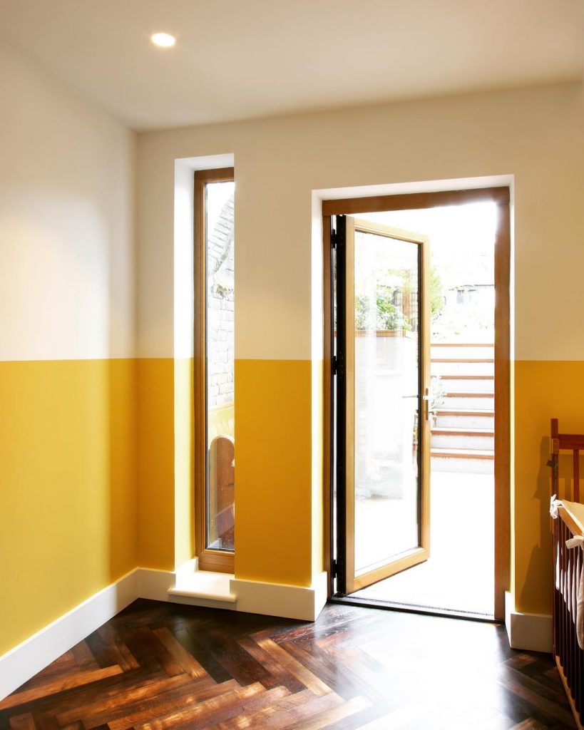 Farrow & Ball Babouche Yellow and White Wall Paint Color Palette