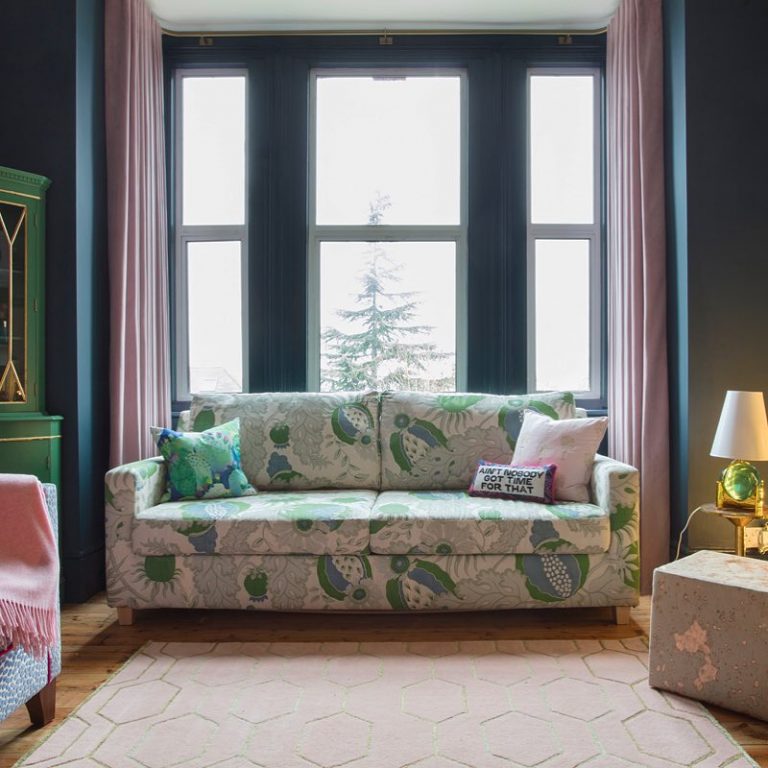 Farrow & Ball Hague Blue Living Room Interiors By Color