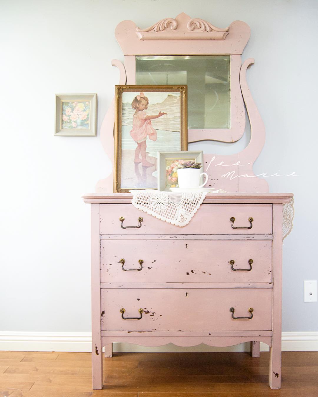 Old Barn Milk Paint Petal painted furniture