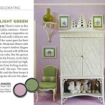 Pink and Light Green Paint Color Palette