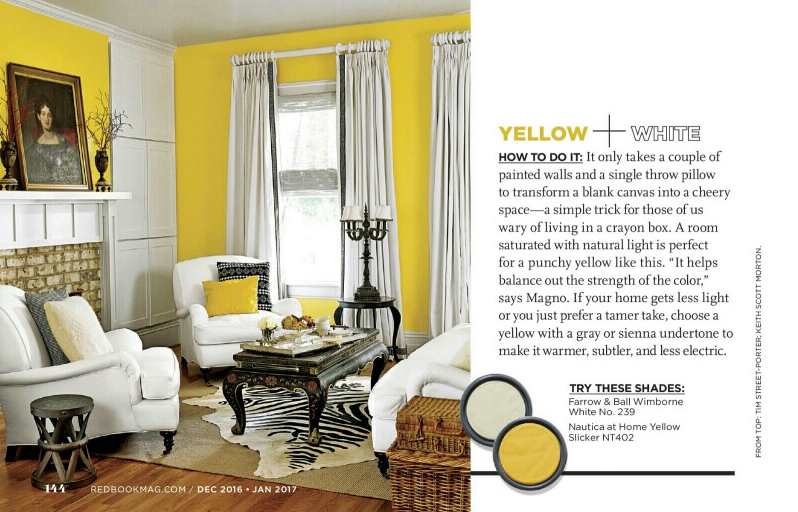 Yellow and White Paint Color Palette