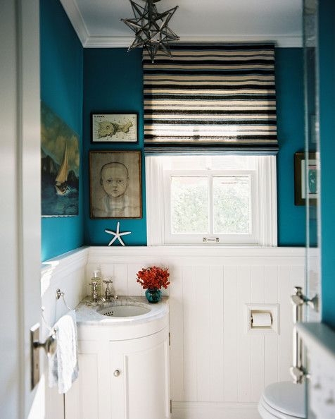 Benjamin Moore Caribbean Blue Water Bathroom Teal Color Scheme