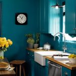 Benjamin Moore Caribbean Blue Water Teal Kitchen Paint Color Scheme