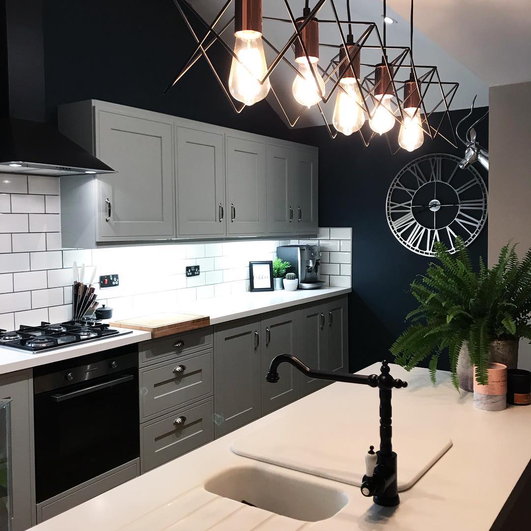 Farrow & Ball Hague Blue Kitchen Navy Color Scheme