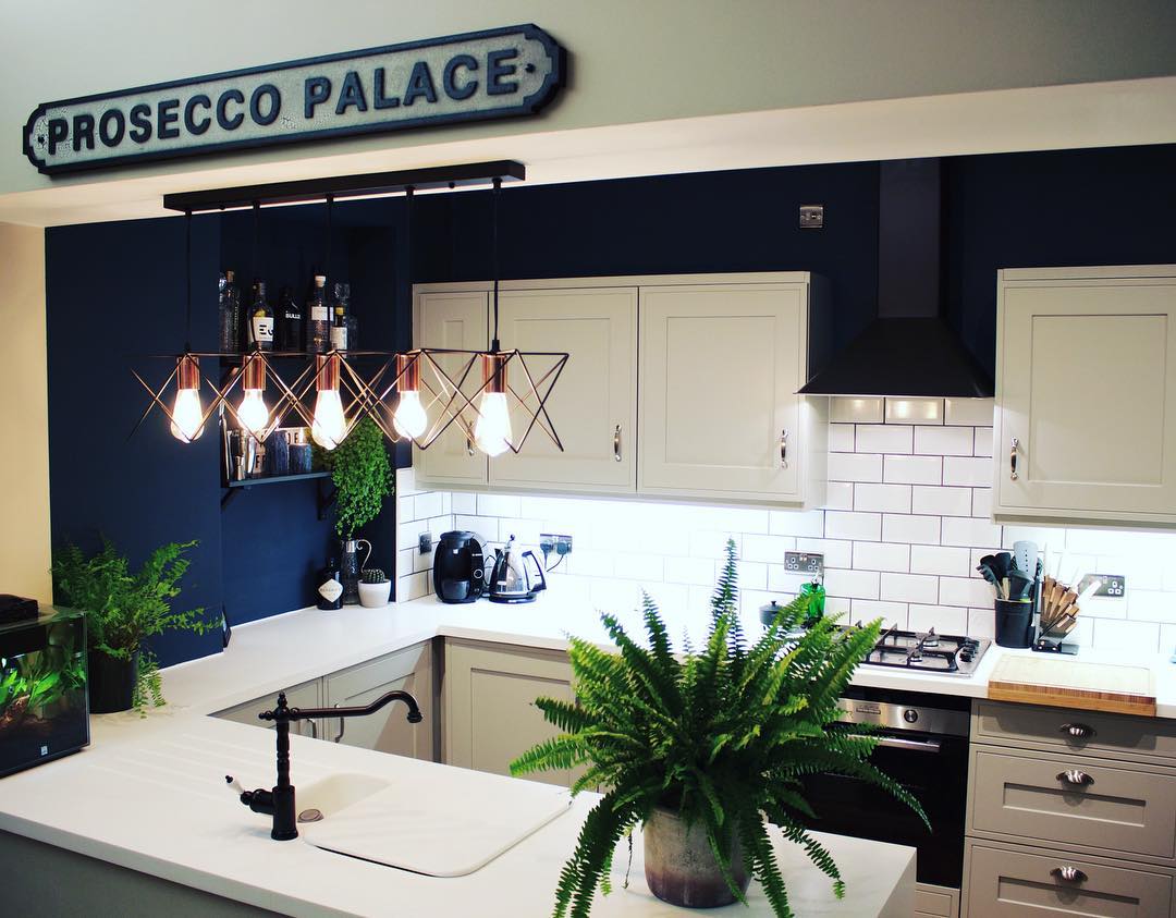 Farrow & Ball Hague Blue Kitchen Navy Color Scheme