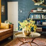 Sherwin Williams Indigo Painted Living Room Color Scheme