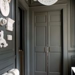 Sherwin Willams Urbane Bronze Painted Walls and Doors.