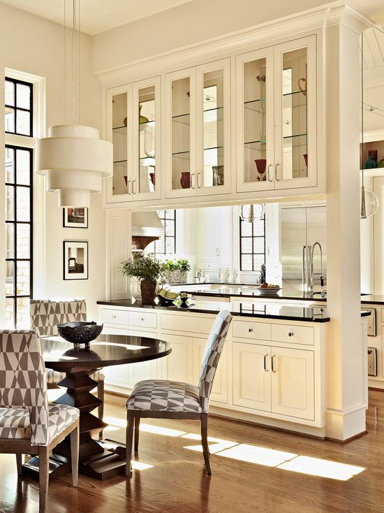 Traditional Kitchen in White Pained in Sherwin Williams Alabaster.