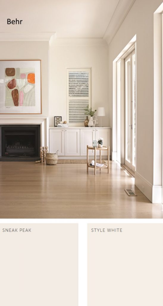 Behr neutral paint colors for 2020 Sneak Peak and Style White