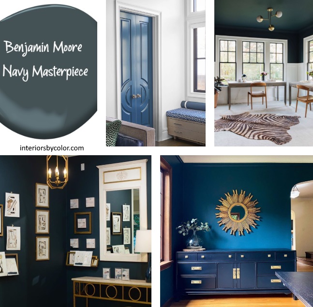 Benjamin Moore Navy Masterpiece Paint Color 2020