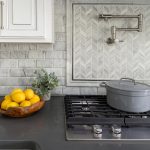 kitchen interior design splashback tiles in neutral