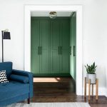 Cabinetry Painted in Benjamin Moore Avon Green HC-126