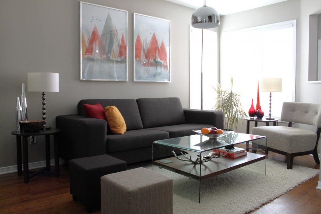 Benjamin Moore Thunder color trend 2020 living room