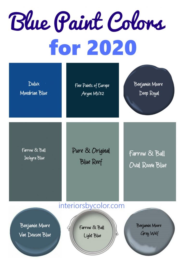 Blue Paint Colors 2020 Interiors By Color