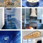 Blue marble trend 2020 interior design