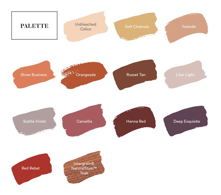 Dulux Indulge paint color palette