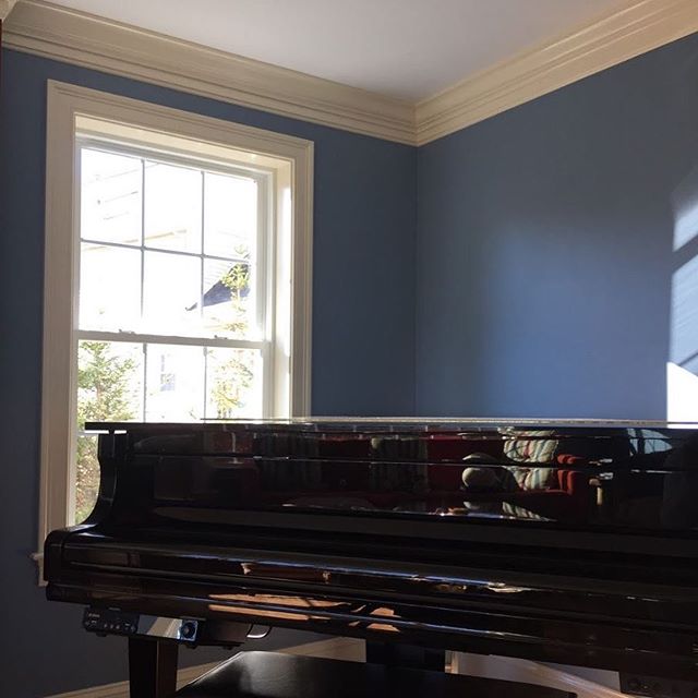 Sherwin Williams Bracing Blue and Antique White