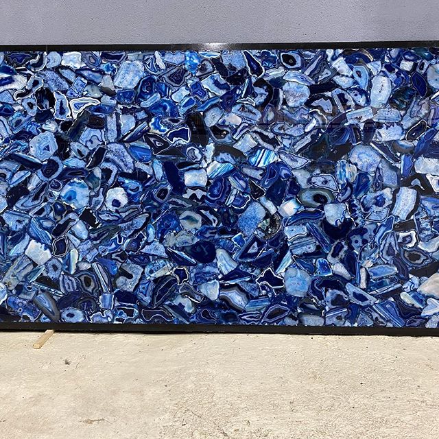 Semi Precious stone - Blue Agate Slab