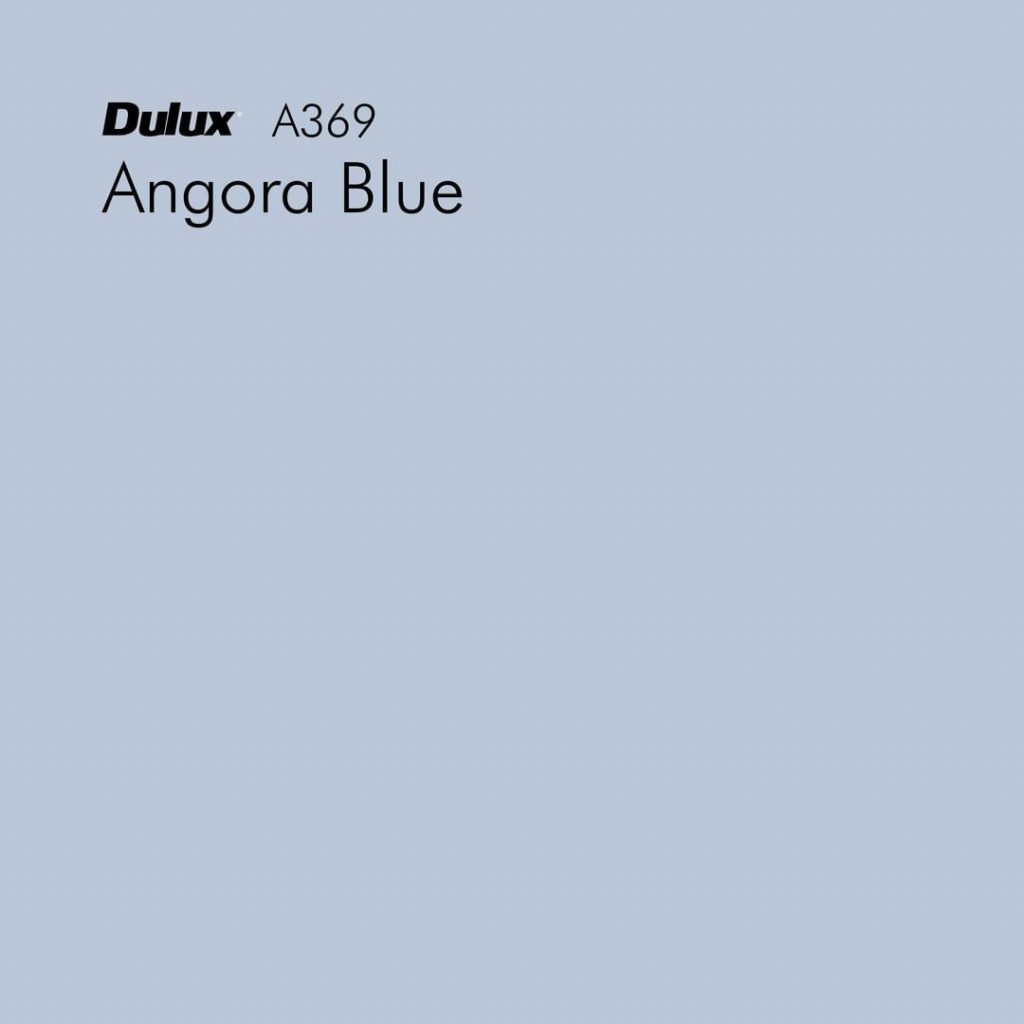 Dulux Angora Blue kitchen island paint