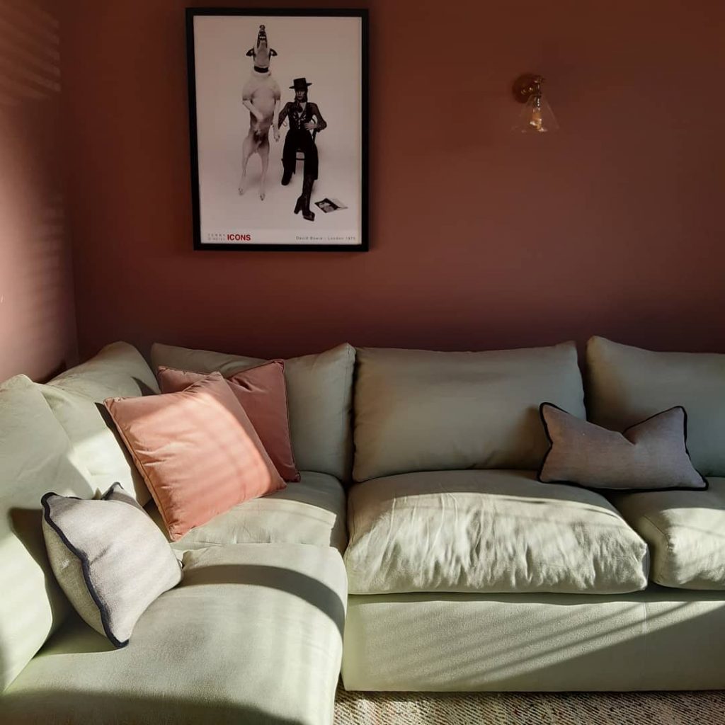Farrow And Ball Sulking Room Pink Custom Bed