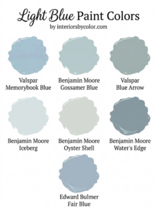 Light Blue Paint Colors to Choose for a Serene Home