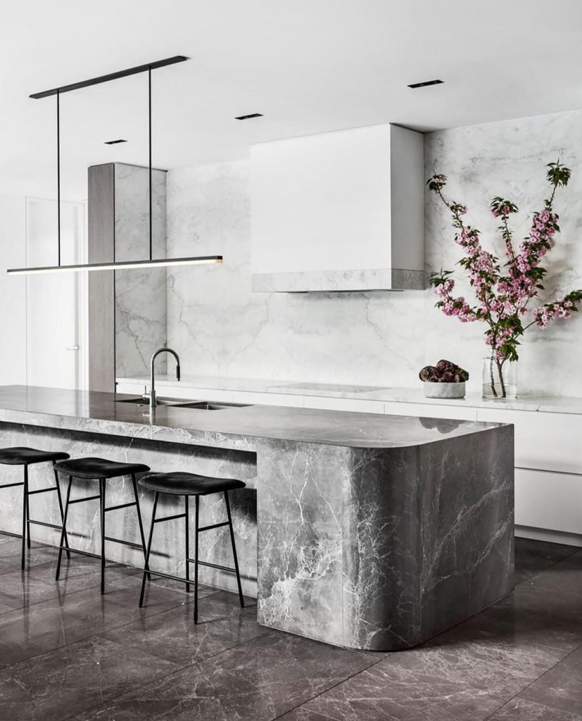 Modern marble kitchen trend