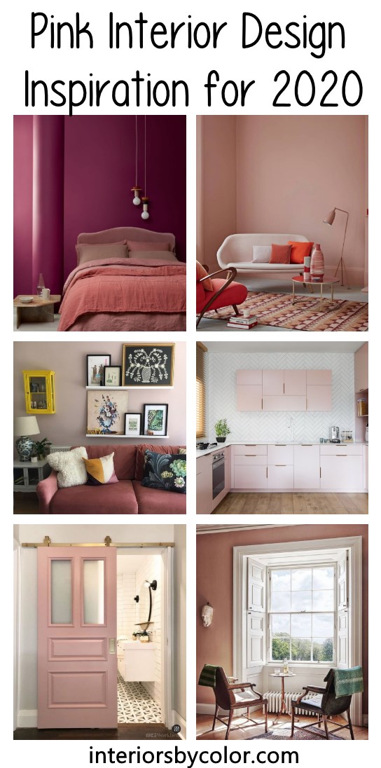 Pink interior design paint colors 2020