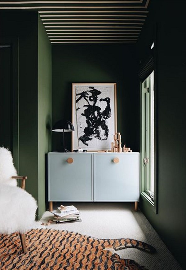 Sherwin Williams Oakmoss green paint color