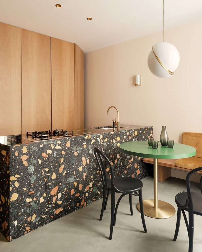 Terrazzo kitchen slab 2020