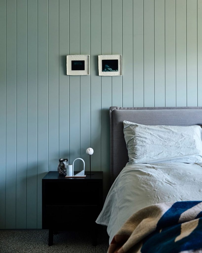 Dulux Milky Spearmint paint color bedroom wall