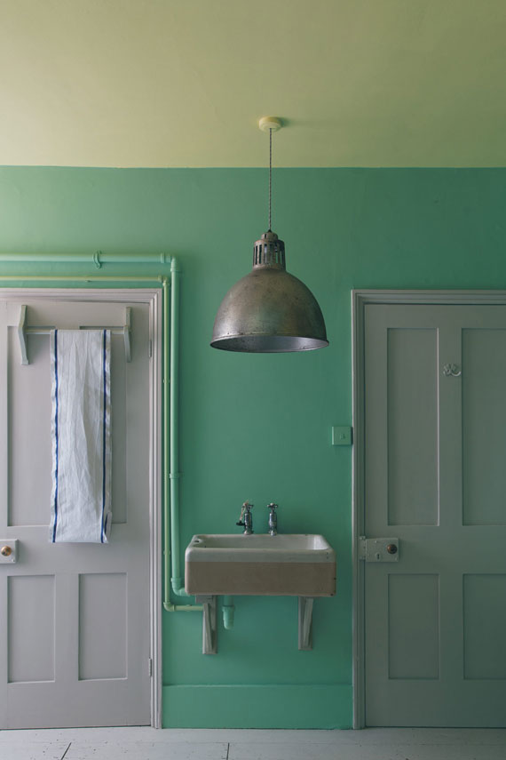 Farrow & Ball Arsenic Bathroom