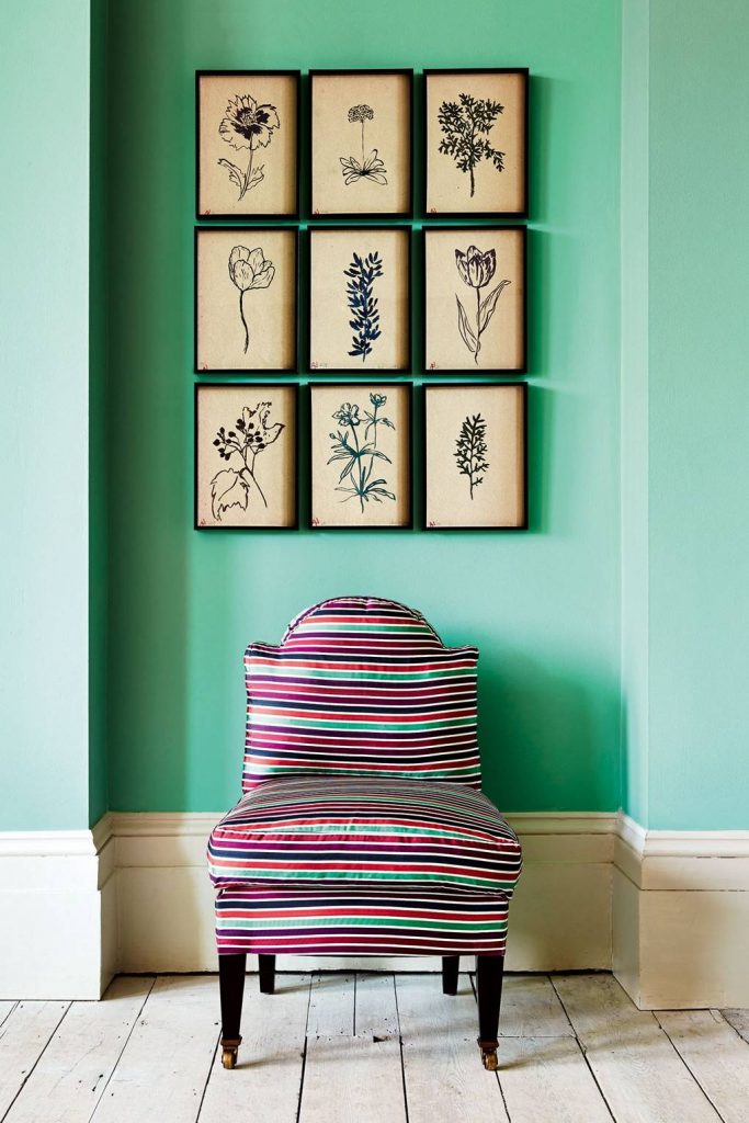 Farrow & Ball Arsenic Mint Green Paint Hallway