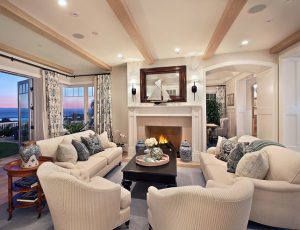 swiss-coffee-OC-45 living room in Benjamin Moore paint
