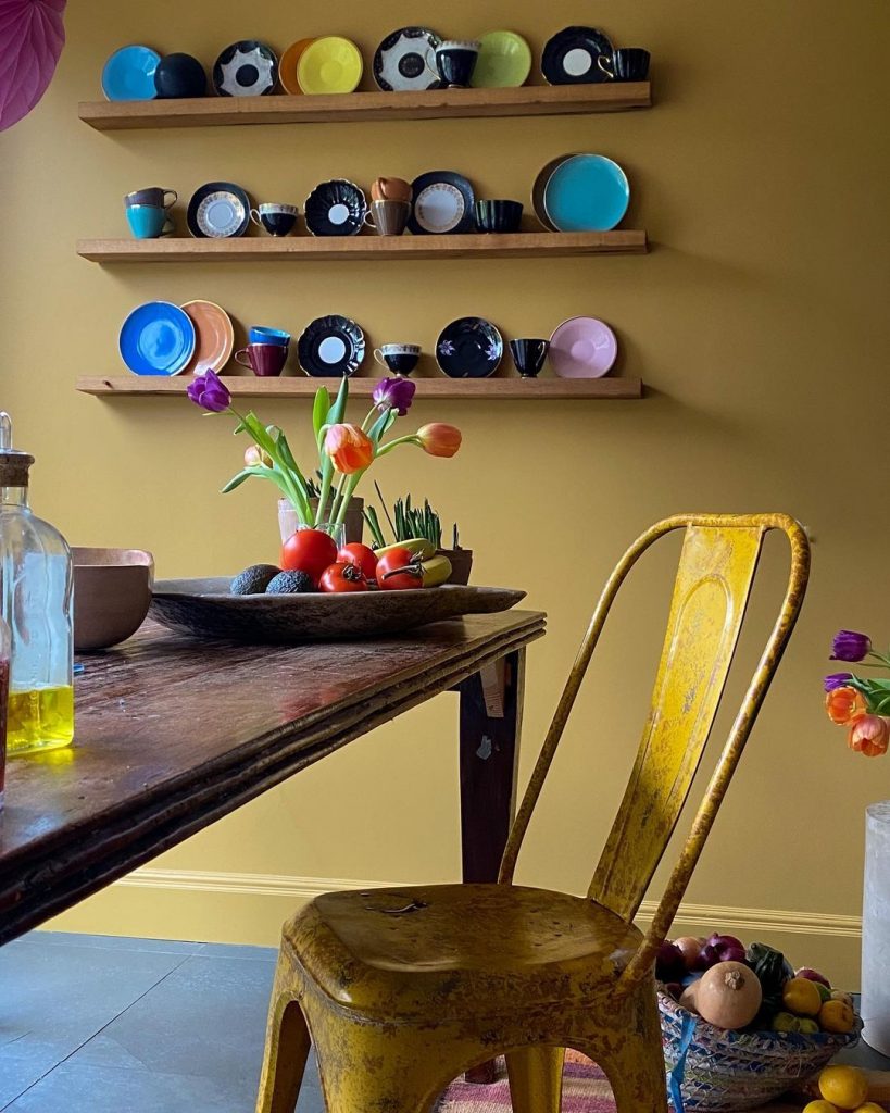 Farrow & Ball India Yellow Kitchen Walls