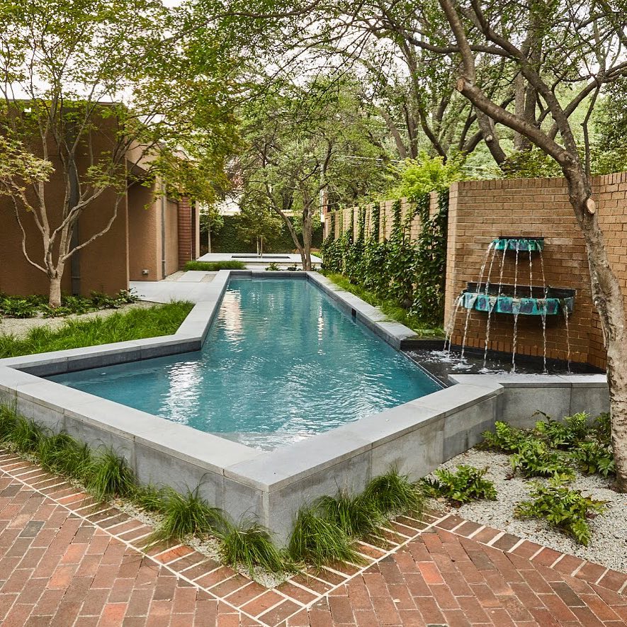Pool Landscaping Ideas garden irregular shape