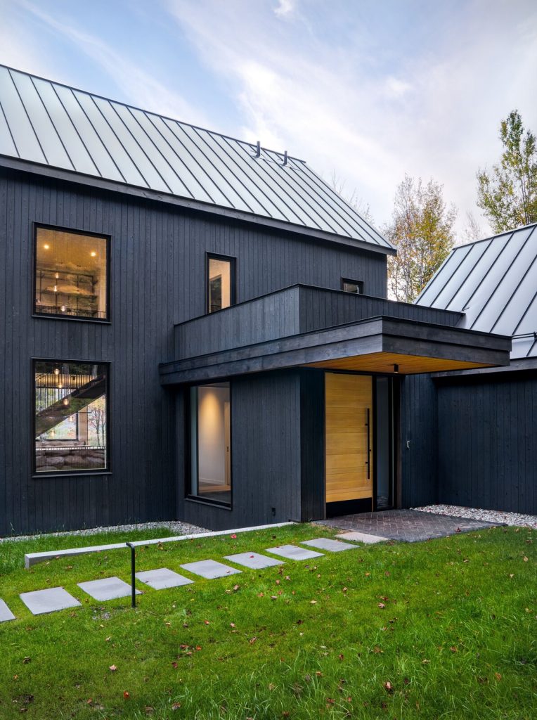 Modern farmhouse entrance