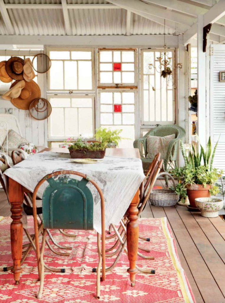 Rustic charm dining room interior